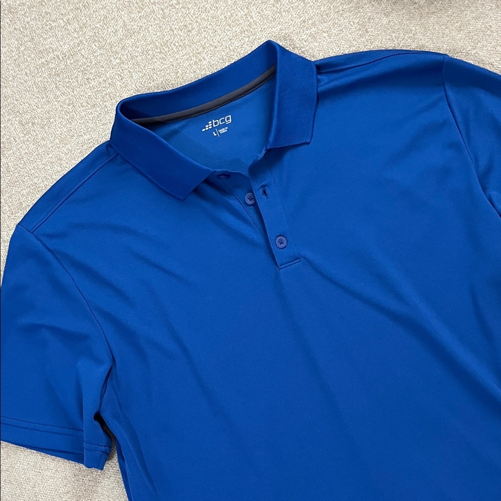 ❤️‍🔥 4 for $20 (bundle) BCG Men's Vibrant Blue Polo Shirt